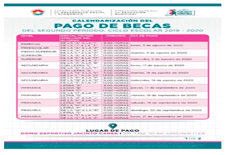 CALENDARIZA LOS PAGOS