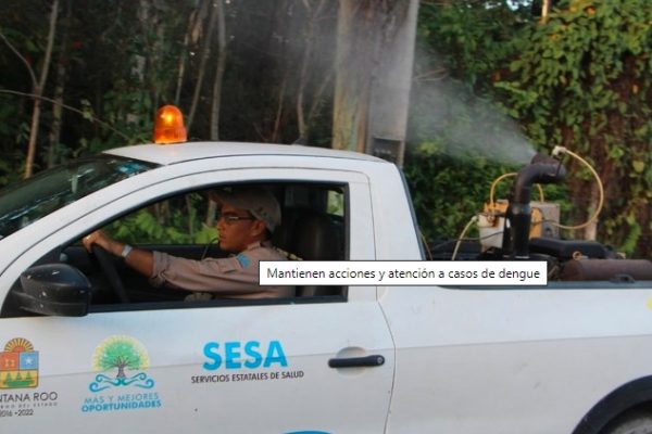 Mantienen acciones y atención a casos de dengue