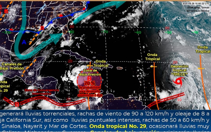 Pronóstico del clima para hoy 20 de agosto de 2020
