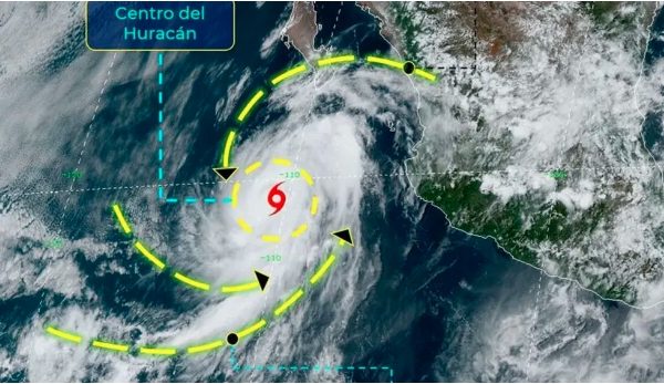 Se convierte ‘Elida’ en huracán; pronostican lluvias en 7 estados