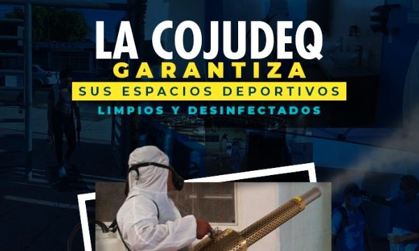 LA COJUDEQ GARANTIZA SUS ESPACIOS DEPORTIVOS LIMPIOS Y DESINFECTADOS