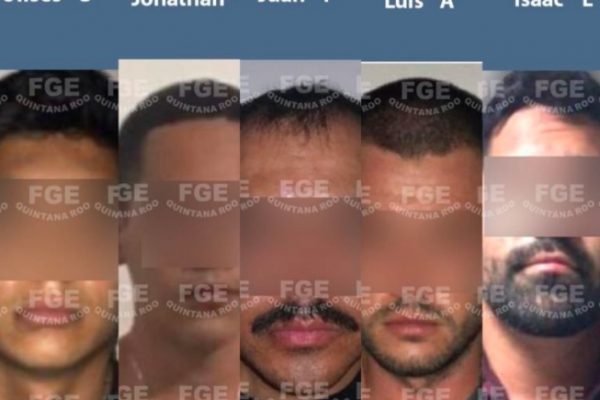 Detienen a 5 presuntos integrantes del Cártel de Jalisco por delitos de alto impacto en Cancún