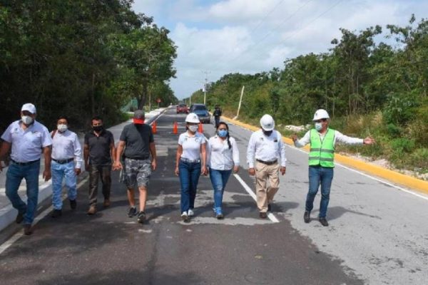 Entregan obra de pavimentación en la zona urbana de Puerto Morelos