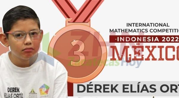 Derek da a Zacatecas medalla de bronce en la Competencia Internacional de Matemáticas celebrada en Indonesia