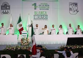 Blanca Merari presentó su Primer Informe de Gobierno en Puerto Morelos