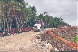 Aceleran trabajos en el tramo 5 sur de la obra del Tren Maya