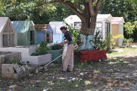 Mantenimiento a cementerios de Puerto Morelos, rumbo al Día de Muertos