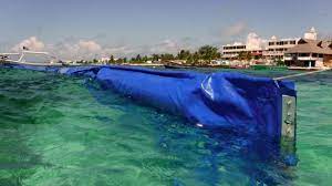 Colocan más barreras antisargazo en Puerto Morelos