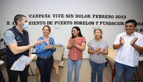 Entrega Blanca Merari reconocimientos a instituciones que participaron en la campaña ‘Vive sin Dolor’ en Puerto Morelos