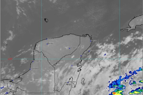 Hoy, probabilidad de chubascos en Quintana Roo