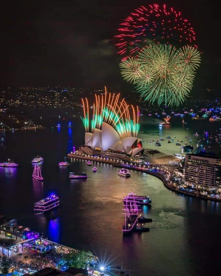 En Australia ya celebran el Año Nuevo