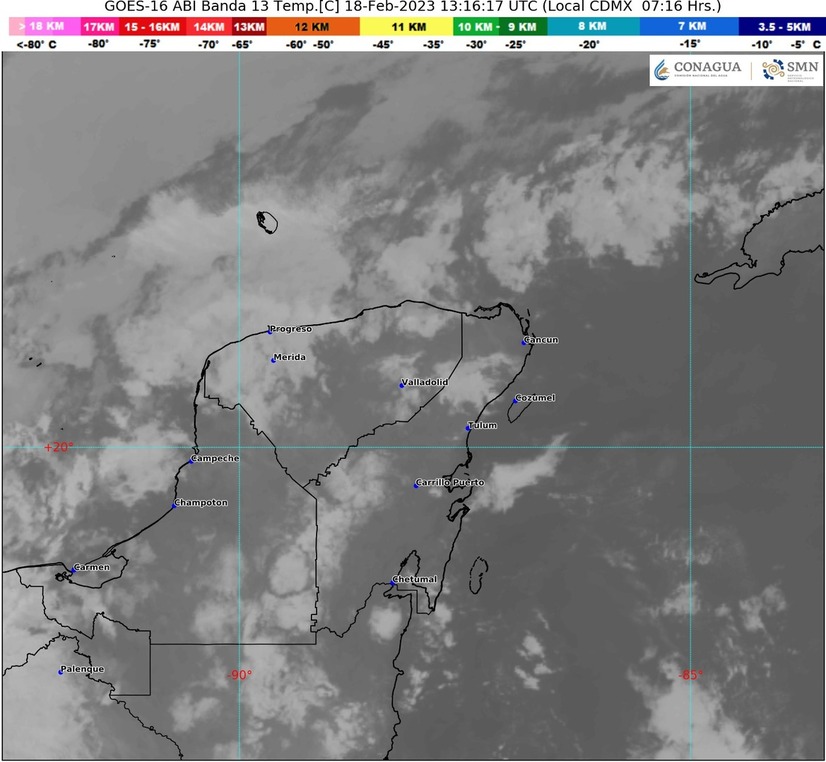 Frente número 33 causará chubasco en quintana roo