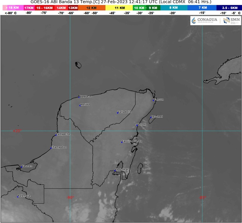 Pronostican calor y lluvias aisladas para Quintana Roo