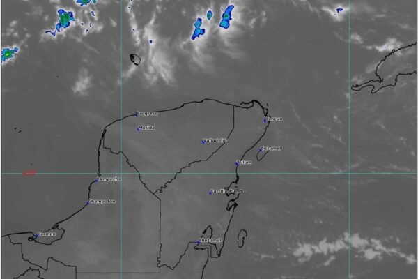 Prevén cielo nublado con lluvias aisladas para Quintana Roo