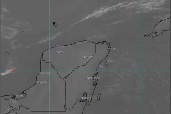 Pronostican cielo despejado a medio nublado en la Península de Yucatán