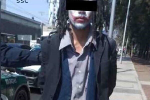 Un hombre se disfraza de Joker para atracar en la CDMX