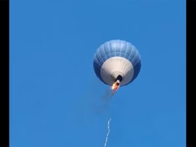 Se incendia globo aerostático en pleno vuelo en Teotihuacán