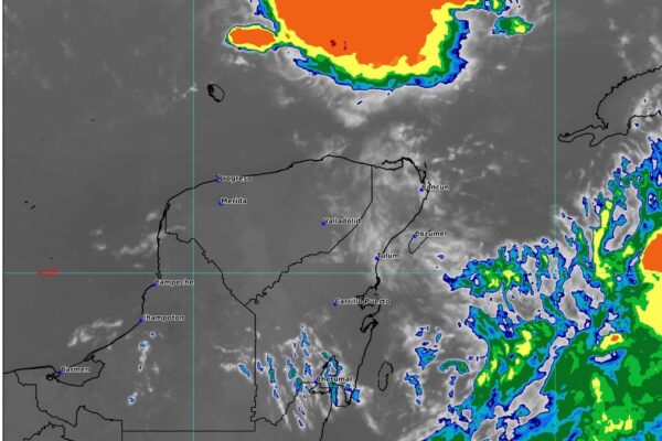 Prevén lluvias fuertes a muy fuertes en la Península de Yucatán