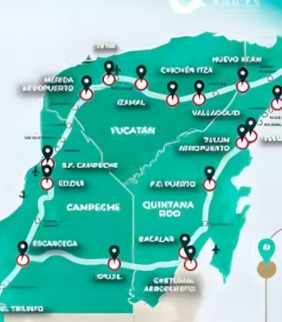 Ruta del Tren Maya en Quintana Roo: estaciones y paraderos cerca de Cancún (mapa)