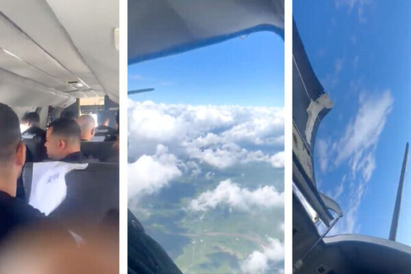 ¡Pánico en el aire! La puerta del avión se abre en pleno vuelo mientras una famosa banda brasileña regresaba de una presentación