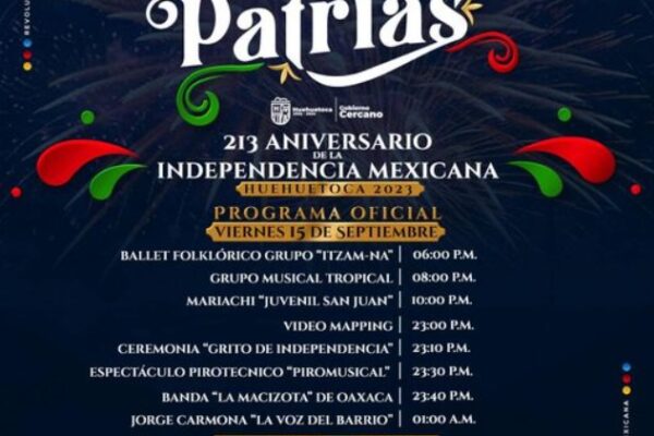 Aniversario de la Independencia de México 2023: Programación de Fiestas Patrias