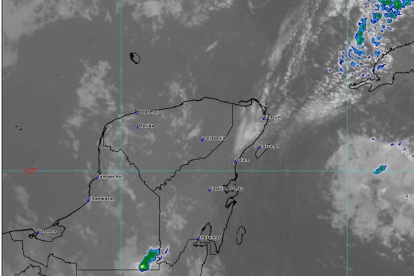 Se espera un día nublado, con lluvias y chubascos en la Península de Yucatan