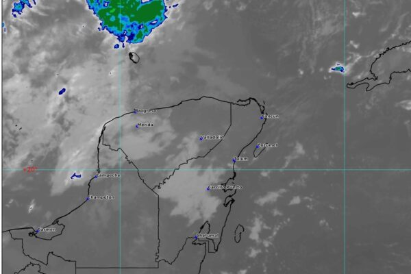 SE ESPERAN CHUBASCOS EN LA PENÍNSULA DE YUCATÁN