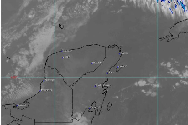 LLUVIAS Y VIENTOS FUERTES AFECTARÁN LA PENÍNSULA DE YUCATÁN