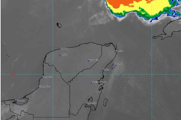 Pronostican cielo nublado con posibilidades de lluvias aisladas para la Península de Yucatán