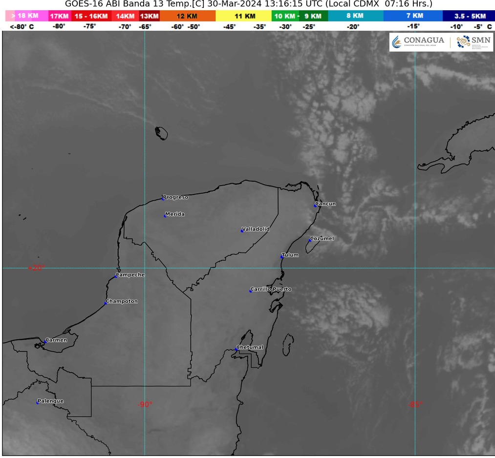 Se espera cielo parcialmente nublado durante el día