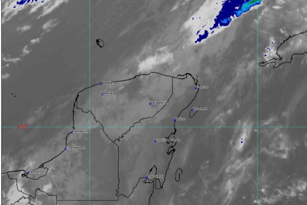 Frente frío número 45 dejará lluvias intensas en la Península de Yucatán