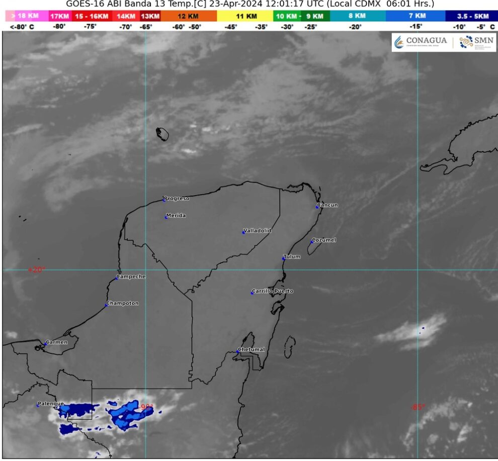 PRONOSTICAN CIELO MEDIO NUBLADO A NUBLADO CON LLUVIAS AISLADAS