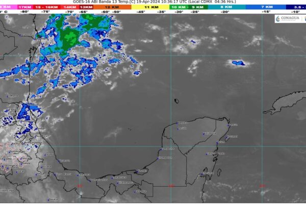 EXISTEN PROBABILIDADES DE LLUVIAS LIGERAS EN QUINTANA ROO