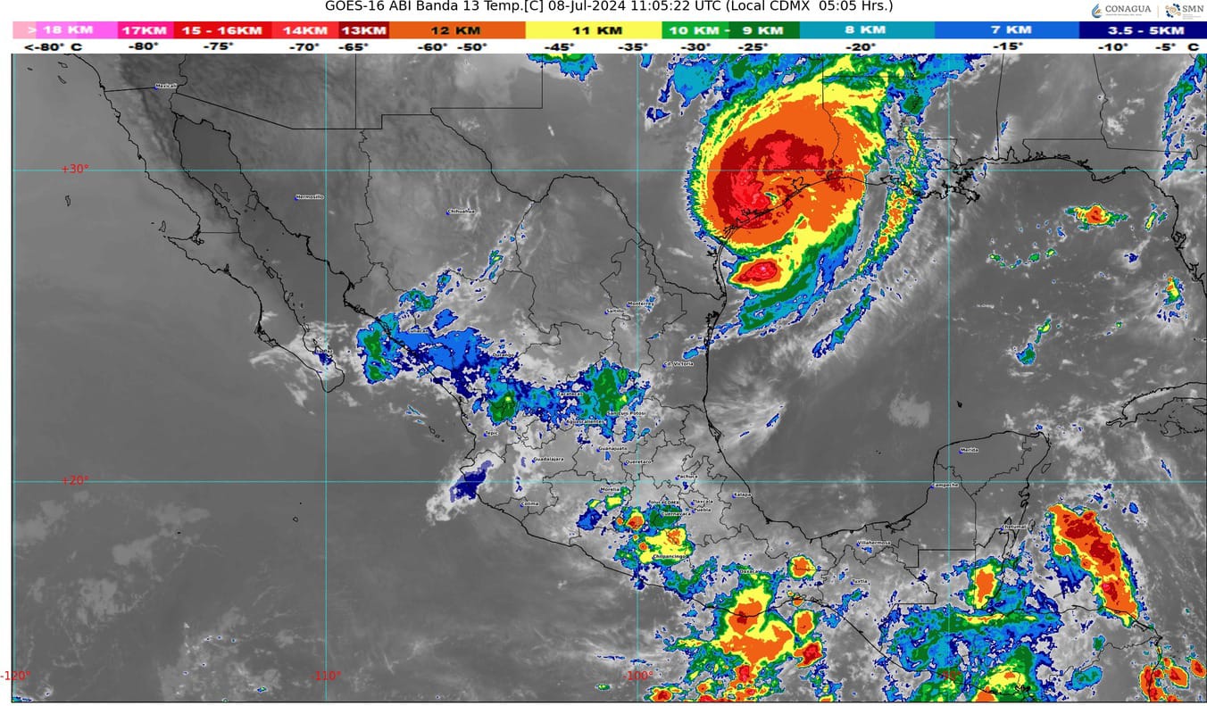 HURACÁN BERYL AFECTA A TAMAULIPAS