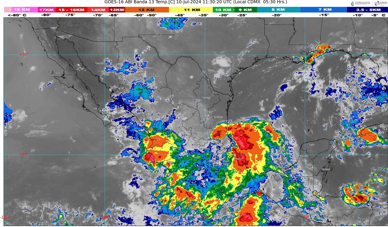 LA ONDA TROPICAL 8 AVANZARÁ SOBRE MÉXICO