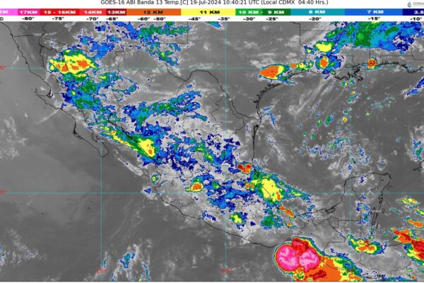 PRONOSTICAN LLUVIAS Y CALOR EN EL TERRITORIO MEXICANO