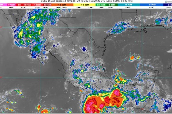 La onda tropical número 14 recorrerá el sur del litoral del Pacífico