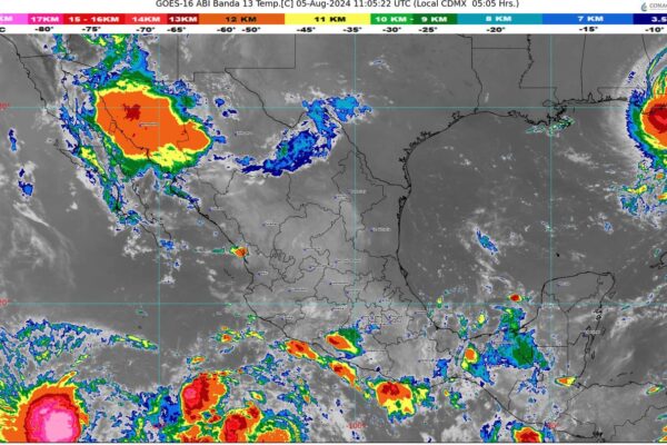 Posible ciclón tropical se localizará al sur de las costas del Pacífico central mexicano