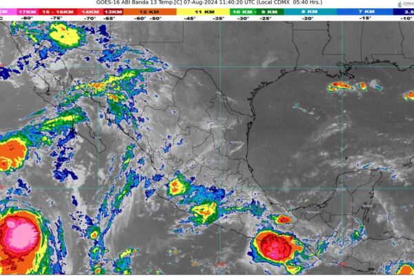 Efecto Fujiwhara afectaría a México