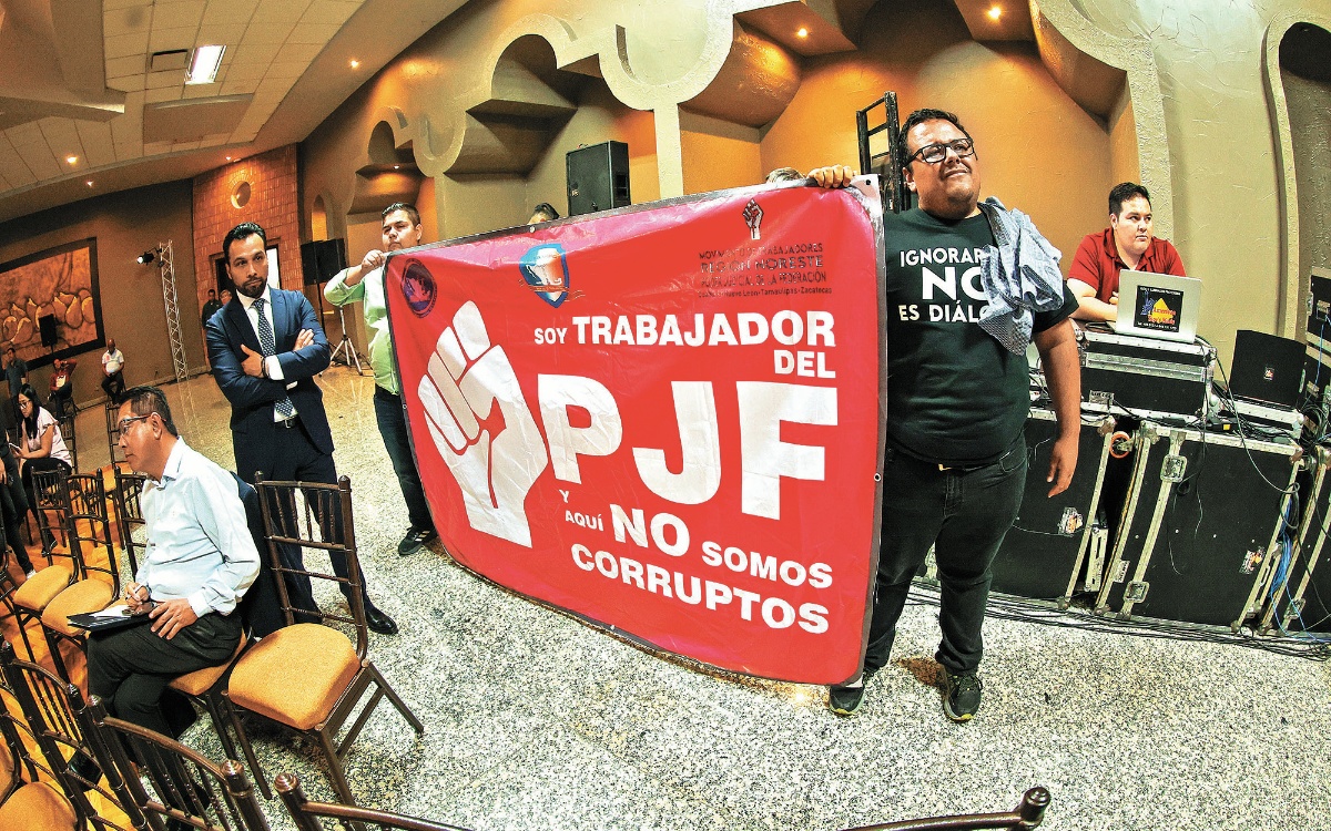 Trabajadores del Poder Judicial inician paro indefinido de labores