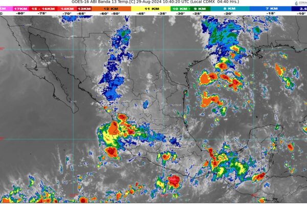 Pronostican lluvias en la mayor parte del territorio nacional