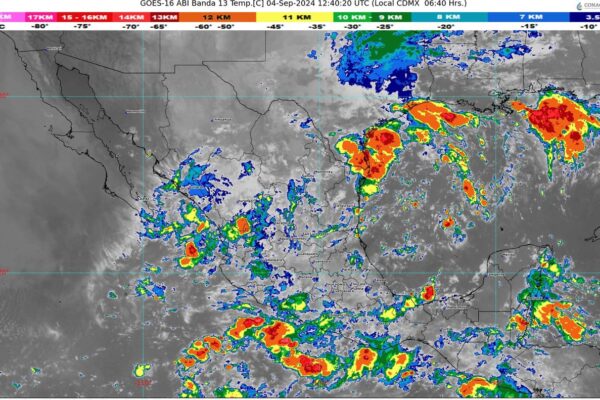 Frente número 1, onda tropical 20 y canales de baja presión afectan a México