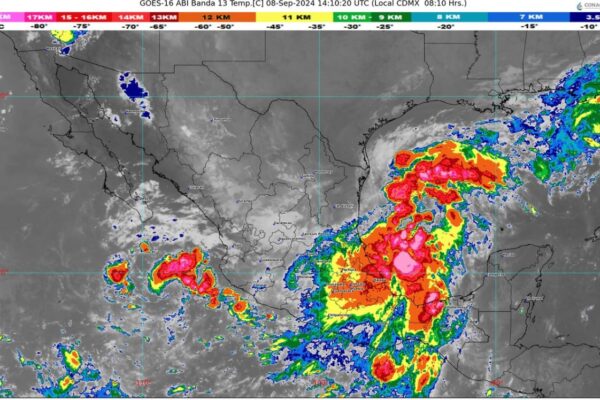 Pronostican lluvias extraordinarias en el oriente y sureste de México