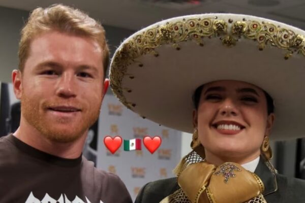 Saúl “Canelo” Álvarez defiende a Camila Fernández tras error al cantar el Himno Nacional