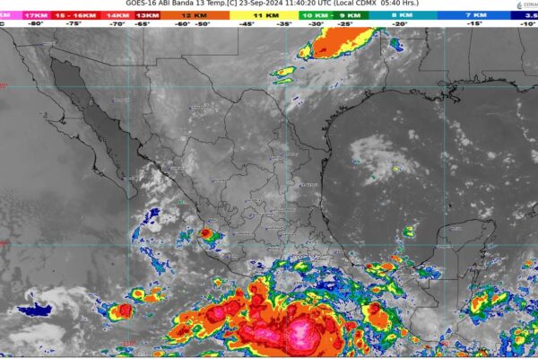 Tormenta Tropical y frente frío afectan al sur y norte de México