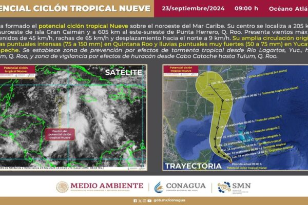 Ciclón tropical “Nueve” se forma en el Mar Caribe