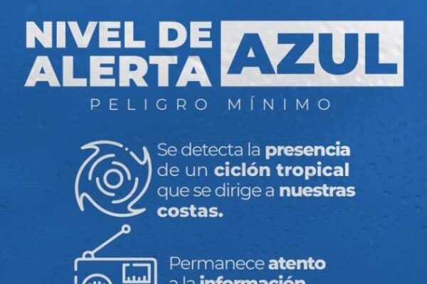 ALERTA AZUL POR POSIBLE CICLÓN TROPICAL