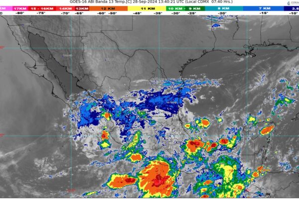 Esperan lluvias torrenciales en varios estados del país