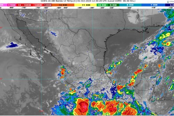 Pronostican lluvias puntuales torrenciales en Veracruz y Oaxaca