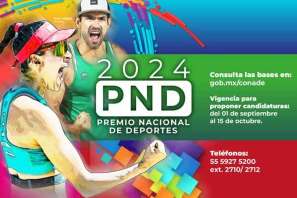 Entra a su etapa final la convocatoria del Premio Nacional de Deportes 2024